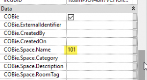 Revit Room Parameter with COBie data